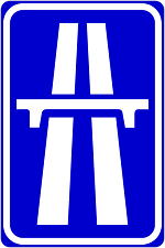 Motorway sign